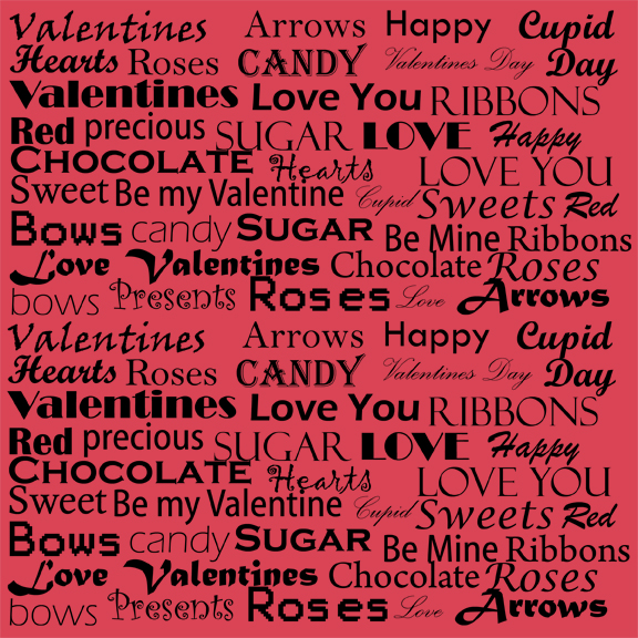 Red Valentine's background paper