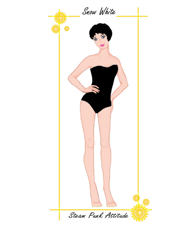 Snow White paper doll