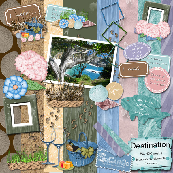 Destination scrapbook kit