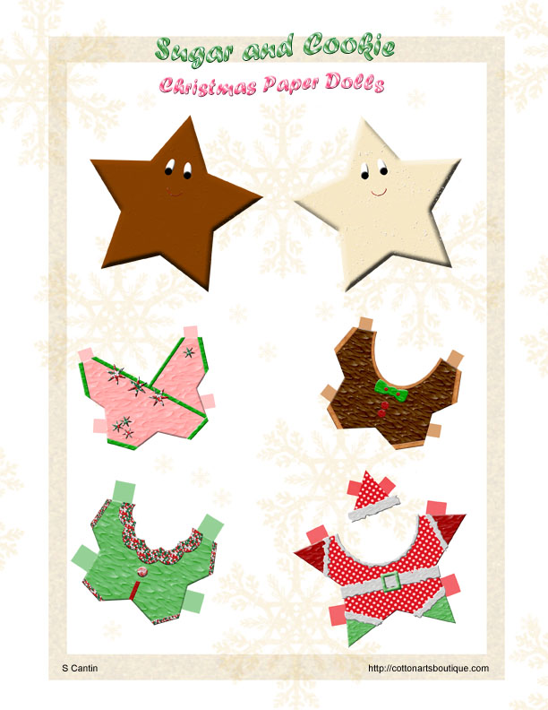 Sugar and Cookie Paper Dolls