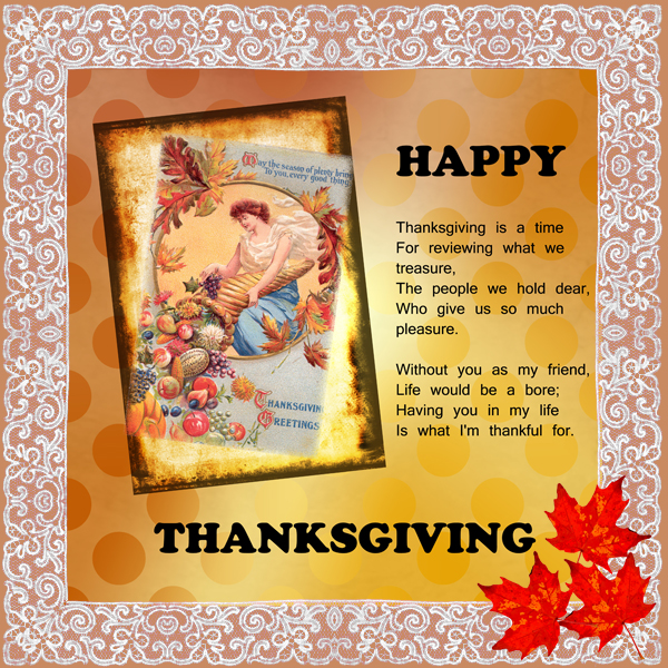 Thanksgiving day card